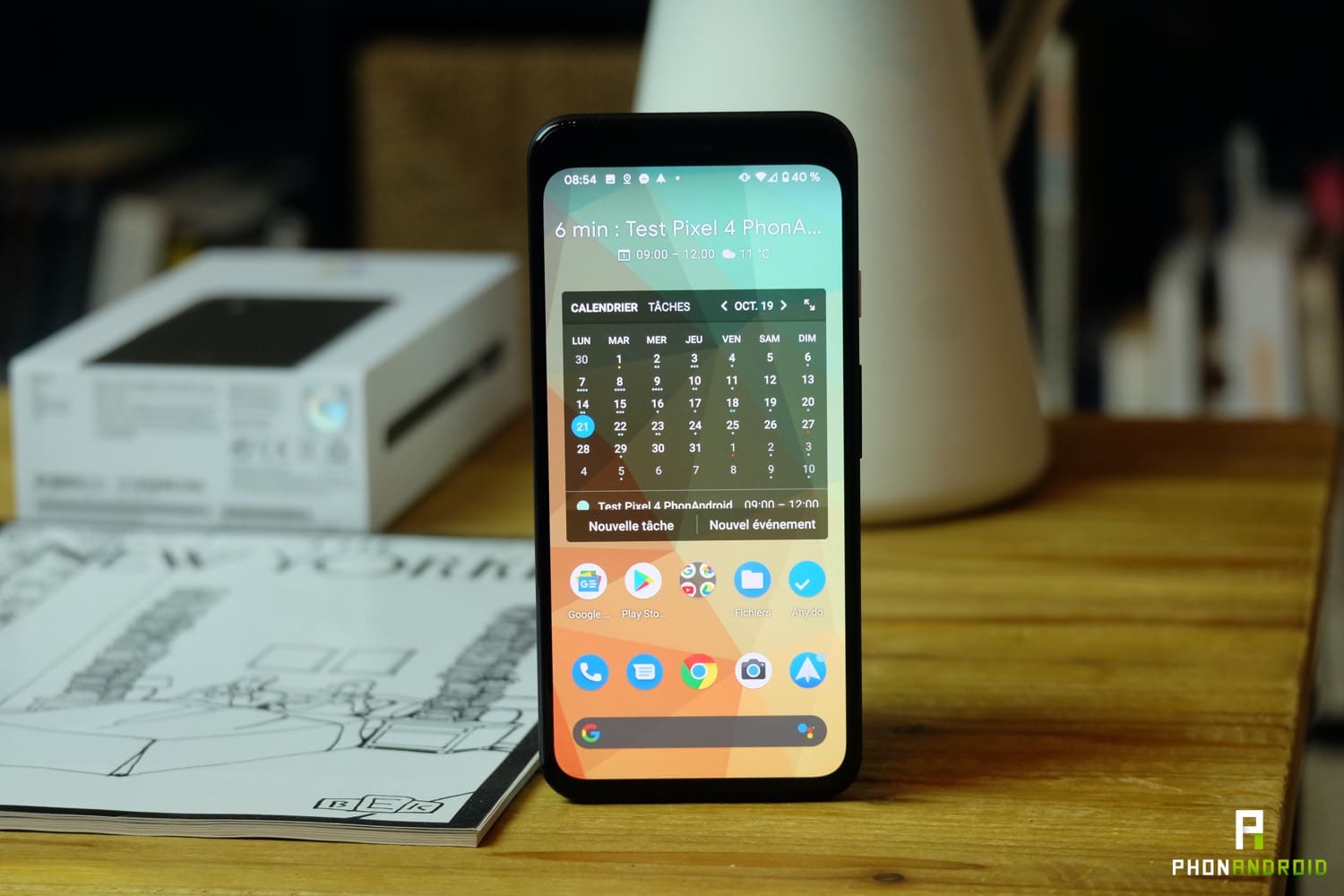 test google pixel 4 ecran